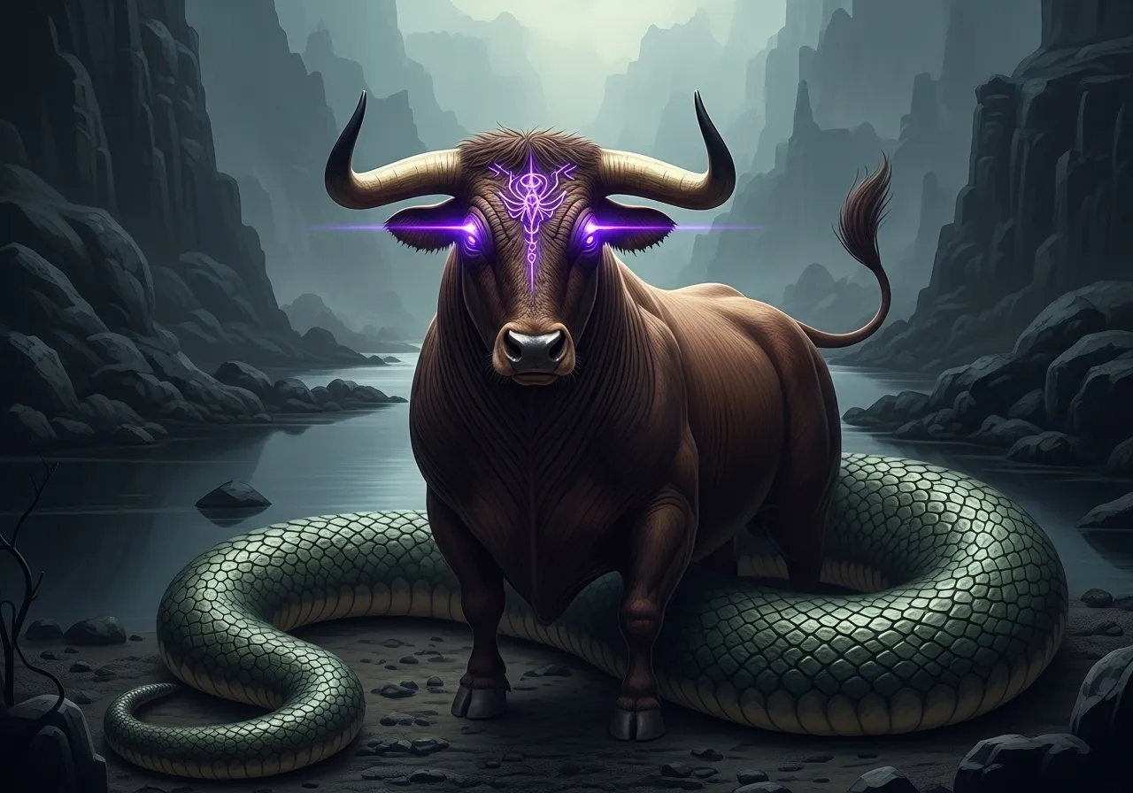 半牛半蛇の怪物オピオタウロス