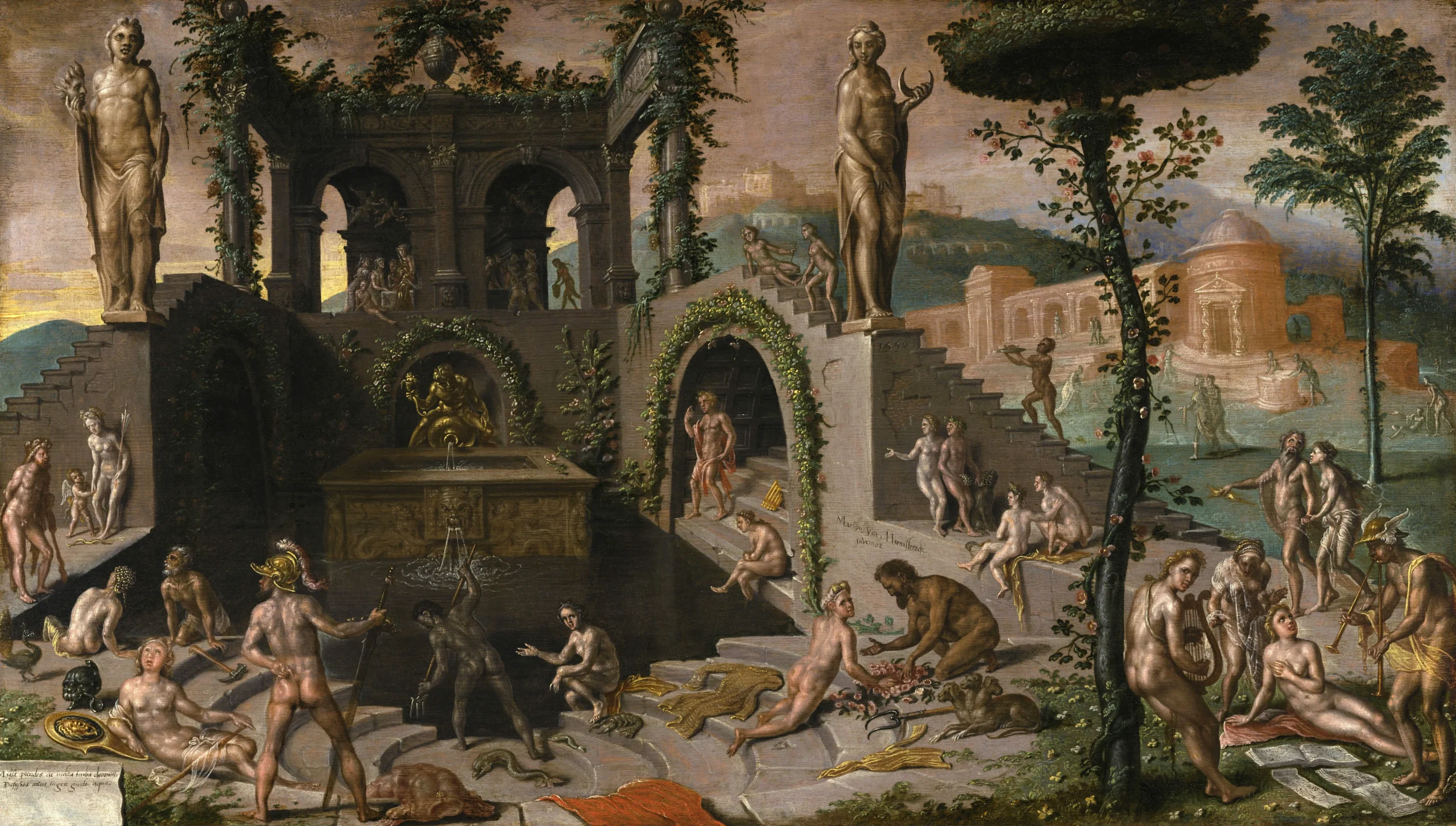 ファン・ヘームスケルク 『オリュンポスの神々』1556年